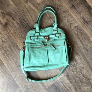 Large Teal Street Level Purse